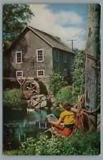 The Old Grist Mill Brewster, Cape Cod, Massachusetts Vintage Postcard picture