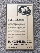Vintage 1945 WW2 V-E Newspaper Advertising Print Ad Nyack NY H. Koehler CO. picture