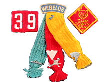 Vintage Webelos Cub Scout Ribbon, Patches & Pins picture