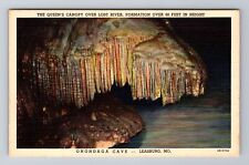 Leasburg MO-Missouri, Onondaga Cave, Queen's Canopy Lost River, Vintage Postcard picture
