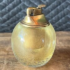 Beautiful VINTAGE Mid Century Murano Gold Glittery Glass Evans Table Lighter picture