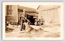 c1930s Deer Hunting~6 or 8 Point Buck~Model T Classic Car~VTG Photograph picture