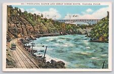 Whirlpool Rapids and Great Gorge Route Niagara Falls NY Vintage 1931 Postcard picture