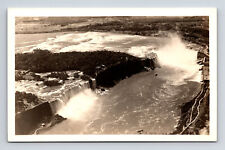 RPPC Aerial View of Niagara Falls New York NY Real Photo Postcard picture