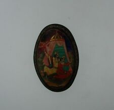 WOW Russian Hand Painted Lacquer Pin   picture