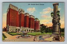 Chicago Il-Illinois, Stevens Hotel, Advertising, c1942 Antique Vintage Postcard picture