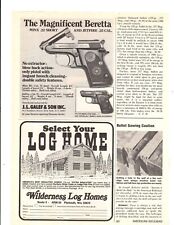 1980 Print Ad J.L Galef & Son The Magnificent Beretta & Jetfire .25 Cal Pistol picture