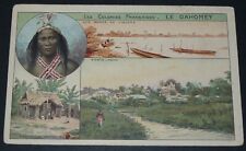 CPA CHROMO 1910 FRANCE COLONIES AFRICA DAHOMEY EDGES OUEME PORTO-NOVO INDIGENOUS picture
