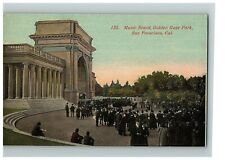 1907-15 Postcard  Music Stand Golden Gate Park San Francisco CA Victorian Attire picture