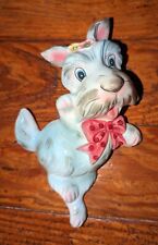SUPER RARE Vintage Py Japan Dancing Scotty Dog Ceramic Wall Plaque EXC LOOK picture