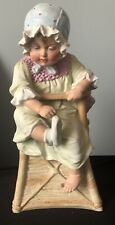 German Heubach Bisque Baby in High Chair 10 1/4” picture