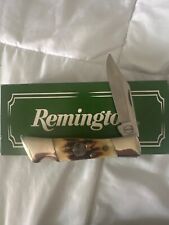 Vintage REMINGTON “GRIZZLY LOCKBACK” KNIFE With Sheath Mint In Box picture