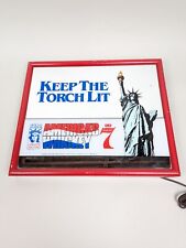 Seagrams 7 Crown America's Whiskey Statue of Liberty 100th Lighted Mirror Sign picture