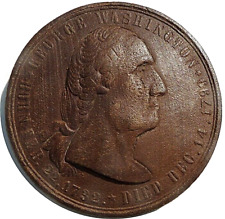 1876 International Exhibition Wooden Medal George Washington Philadelphia 2½