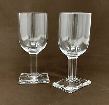 SET OF 2 Heisey NEW ERA 5.25” Claret Wine Glass Art Deco EXCELLENT picture