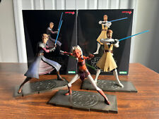 Star Wars The Clone Wars ArtFX Kotobukiya Obi-Wan, Anakin Skywalker, Ashoka Tano picture
