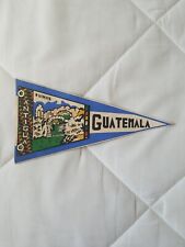 Vintage Rare Guatemala Antigua Ruinas Flag Pennant 7.5