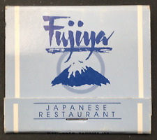 Fujiya Japanese Sushi Restaurant Matchbook Tacoma WA Washington Full 30 Unstruck picture