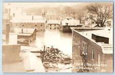 Montpelier Vermont VT Postcard RPPC Photo View Of Flood c1930's Unposted Vintage picture