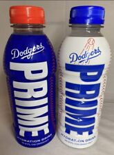 2 Rare Sealed Prime Hydration Drink Limited LA DODGERS WHITE + BLUE picture