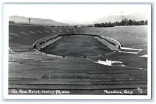 c1940's View Of The Rose Bowl Pasadena California CA RPPC Photo Vintage Postcard picture