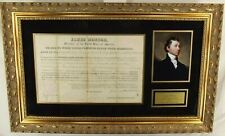 James Monroe 5th President United States Autograph Land Grant 1823 Display PSA picture