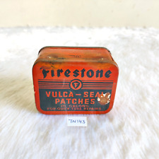 Vintage Firestone Vulca Seal Patches Advertising Tin Unused Packed Rare TN143 picture