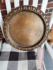 Large Decorative Copper/Bronze Charger Platter/Plate Serving Tray - 20