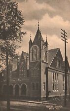 Bath, Maine, ME, Peoples Church, 1911 Antique Vintage Postcard a9786 picture