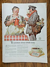 1941 Coffee Ad  The Postman always drinks Twice picture