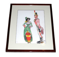 CHUCK JONES framed limited print 20/99 soldier & woman art giclee picture
