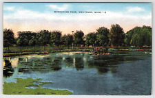 Postcard MN Morehouse Park Scenic Nature Water View Owatonna Minnesota picture