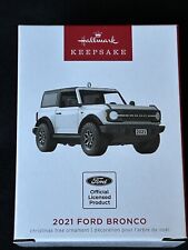 NEW 2022 Hallmark 2021 FORD BRONCO Christmas Ornament Metal Car Vehicle Gift picture