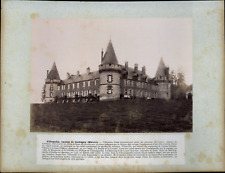 France, Corbigny, Château de Villemolin vintage print period print print   picture