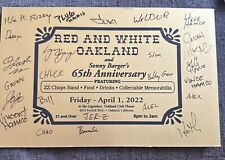 Hells Angels Party Ticket Signed Oakland 2022. 8.5”x5.5” picture