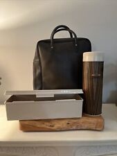 Vintage Thermos Picnic Set With Carry Bag Faux Wood Thermos picture