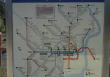 Map of SEPTA Regional Rail and Rail Transit in Pennsylvania Train Old Photo picture