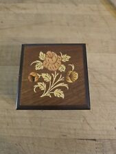La Botteguccia Sorrento Itlay HANDMADE Wood Ring Box Floral picture