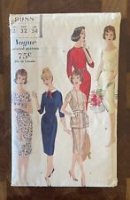 Vintage ORIGINAL 1950s VOGUE One-Piece Dress w/ Removable Tunic Pattern 9988 picture