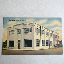 G1168 Vintage Postcard FL Florida Bank Port St Joe picture