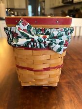 Longaberger 6x6x8 inch basket with Holiday bow picture