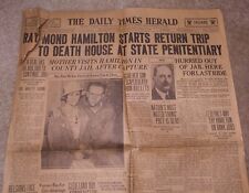 1935 Raymond Hamilton Barrow Gang (Bonnie & Clyde) Dallas Herald Newspaper picture