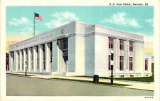 Vintage Postcard- U.S POST OFFICE, DECATUR, IL. picture