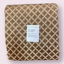 Thibaut Trellis Geometric Weave Upholstery Fabric Cambridge Brown W73759 2+ Yds picture