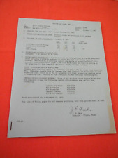 Eastern Airlines 727 PILOT BID SHEET 1969 Miami Base picture