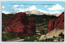 1940s GRAND JUNCTION COLORADO PIKE'S PEAK GARDEN OF GODS GATEWAY POSTCARD P3574 picture