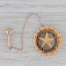American Gold Star Mothers Past President Pin 10k Gold Gavel Guard picture