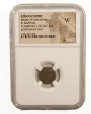NGC VF Roman AE4 of Constantine I the Great MANUS DEI REVERSE ( Hand of God ) picture
