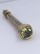 VICTORIAN RETRACTABLE JEWELED END GOLD FILLED PENCIL ETCHED (V352)  picture