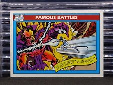 Silver Suffer Vs. Mephisto 1990 Marvel Universe # 96 Famous Battles Comic Card picture